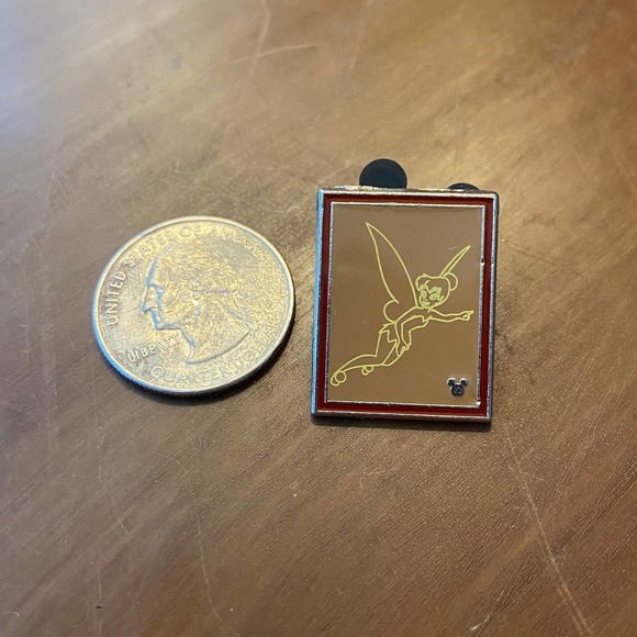 Disney Tinkerbell Silhouette brown enamel pin hidden mickey 4 of 5 - Picture 2 of 4
